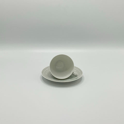 Arzberg 2025 filigrangrau cup and saucer Loffelhardt