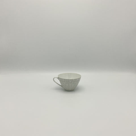 Arzberg 2025 with decor filigrangrau, designed by Heinrich Löffelhardt: tea cup