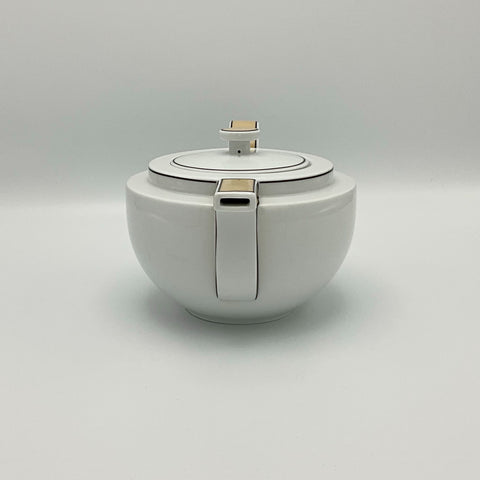 Vintage Arzberg Sieger Design Cult teapot with lid decor Nature, in beige and brown