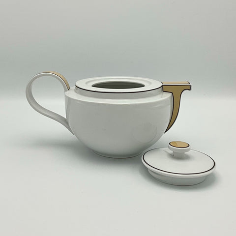 Arzberg Sieger Design Cult tea pot with lid decor Nature, in beige and brown