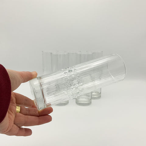 Durobor Alaska vintage longdrink glasses set of 6 close-up