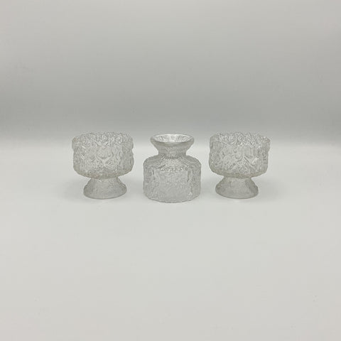 iceberg pressed glass vintage ice cups