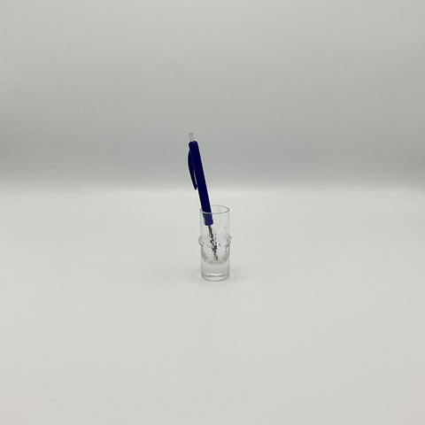 Iittala Niva shot glass with pen for reference