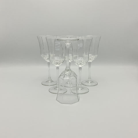 Octime wine glasses 18cm set of 6 with clear stem