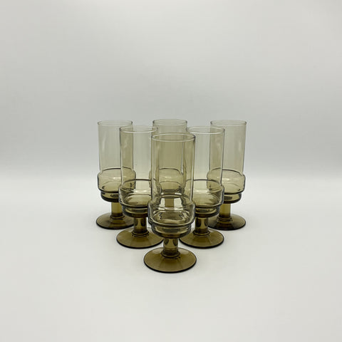 6 Royal Leerdam champaign glasses design Willem Heesen