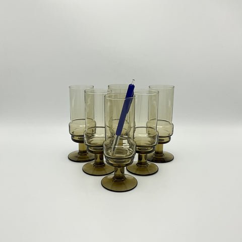 6 Royal Leerdam champagne flutes design Willem Heesen