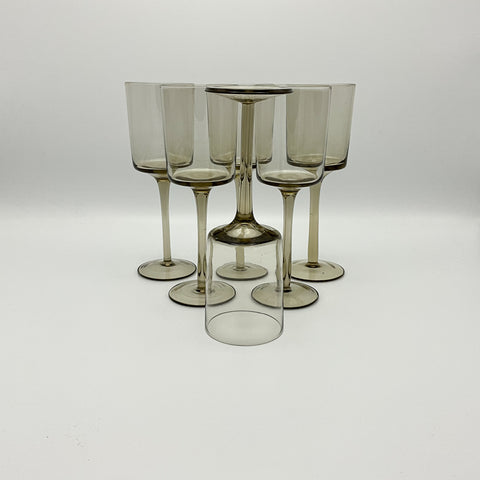 fumed modernist glasses