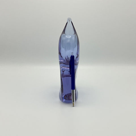 Rare vintage neodymium vase by Miloslav Klinger with pen for size reference
