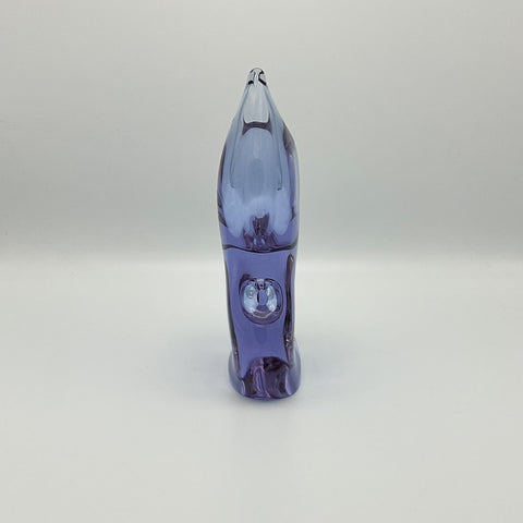 Zeldzame alexandriet  neodymium vaas van Miloslav Klinger voor Zelezny Brod Sklo. Vintage boheems glas