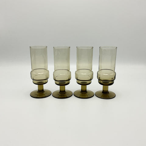 Set van 4 Aruba glazen, design Willem Heesen voor Royal Leerdam