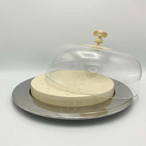 Nineties vintage cheese tray with lid by Michael Graves for Alessi