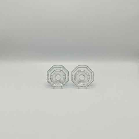 2 octagonal candle holders from the octime series