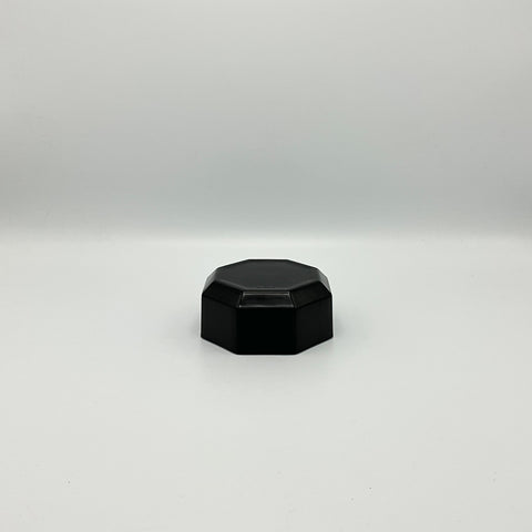 octagonal black eighties dessert bowl