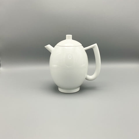 Arzberg Citywhite coffee pot by Lutz Rabold. Eighties vintage Memphis style
