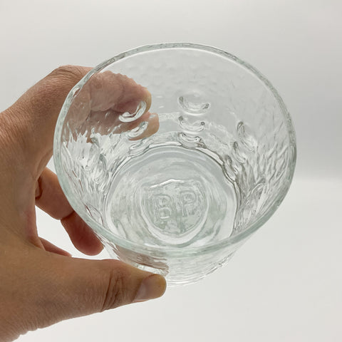 Verres BP avec relief. Années soixante dix