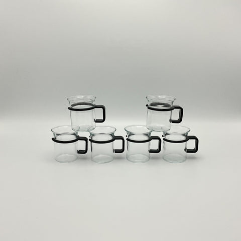 Set of 6 espresso mugs by Carsten Jørgensenfor Bodum. Vintage danish design from 1974. Iconic 