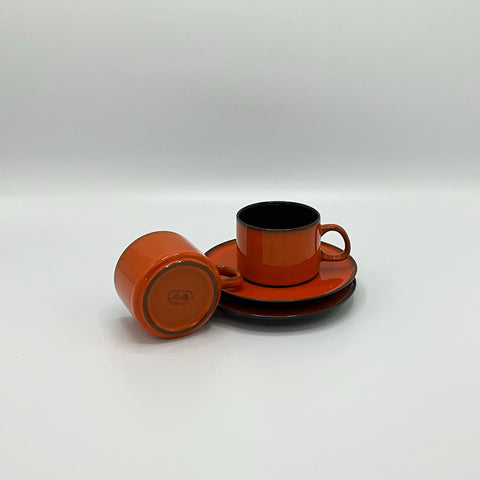 Melitta friesland sixties orange black cups