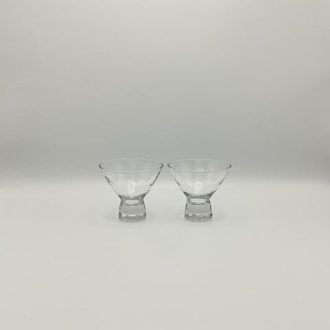 Set of 4 Durobor Helsinki glasses made in Belgium