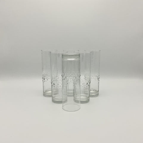 Durobor Alaska longdrink glasses set of 6 Belgian vintage