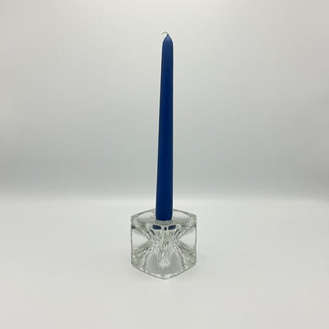 ice cube candlestick Rudolf Jurnikl for Rudolfova Hut - Sklo Czech Republic