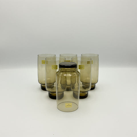 BP tall fumed water glasses from Luminarc (set 6)