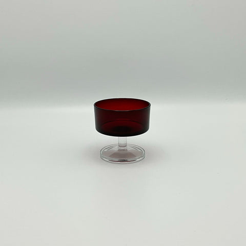 Luminarc Cavalier stem glass in ruby red