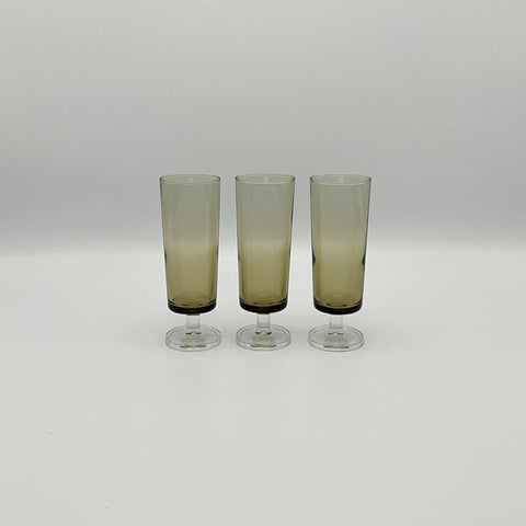 Luminarc cavalier suede vintage chamaign glasses