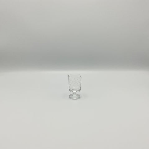 luminarc cavalier suede clear shot with star pattern glass