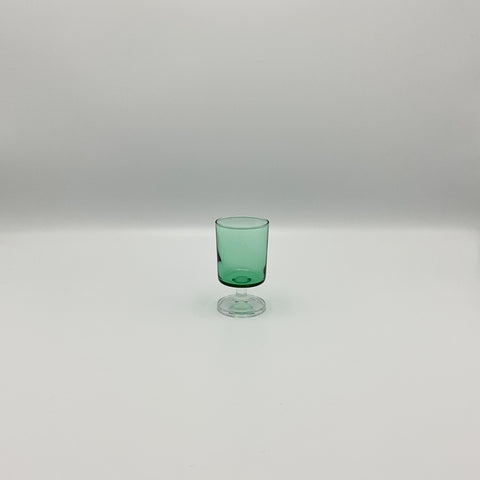 luminarc cavalier suede emerald green shot glass