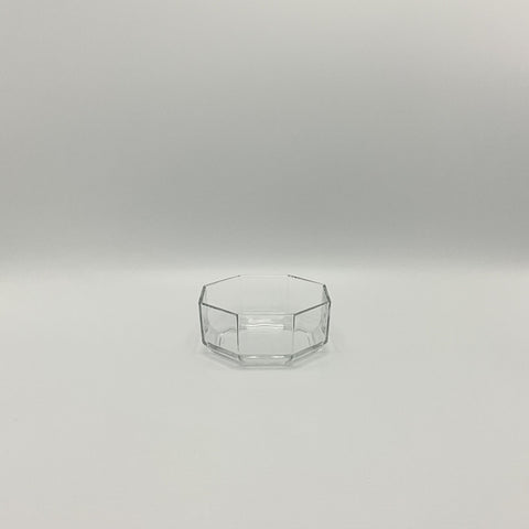 Octime clear octamgonal bowl, eighties vintage